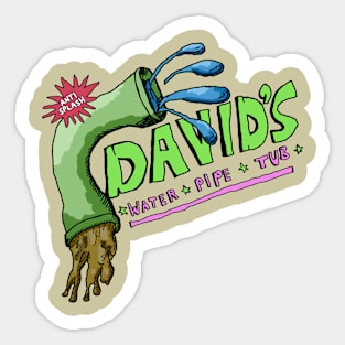 David's Water Pipe Tub Sticker